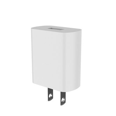 FCC 5V2.4A Single USB Charger USA By Fixed Plug